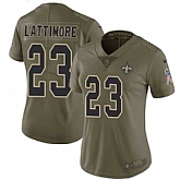 Women Nike Saints 23 Marshon Lattimore Olive Salute To Service Limited Jersey Dzhi,baseball caps,new era cap wholesale,wholesale hats